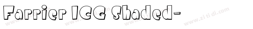 Farrier ICG Shaded字体转换